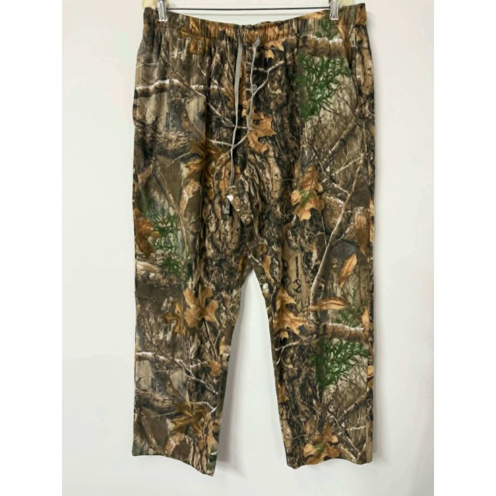 Realtree Mens XL Camo‎ Fleece Lounge Pants Camouflage Pajama Bottoms RTEDGE